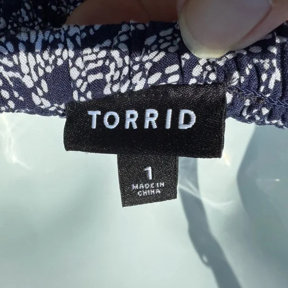 TORRID 10492107 Blue Paisley Challis Hi-Lo Skater Dress
Size 1 - Picture 6 of 8